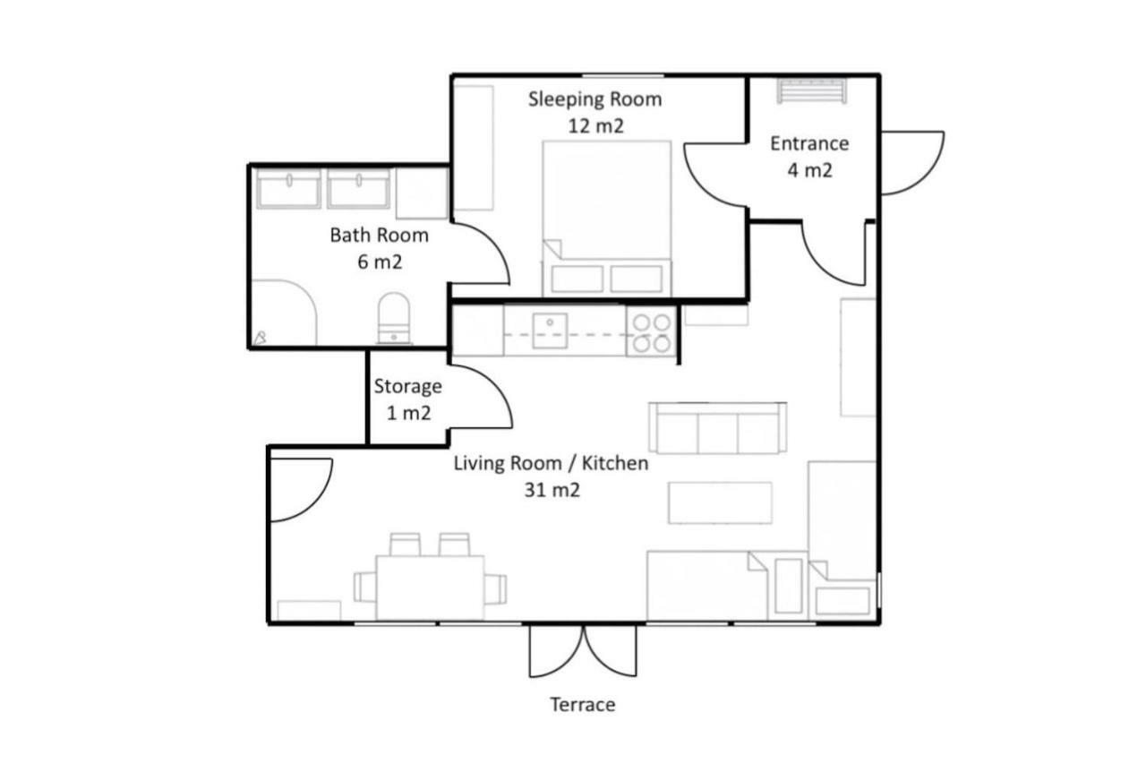 Apartment - Lille Galleri - Fyresdal 외부 사진